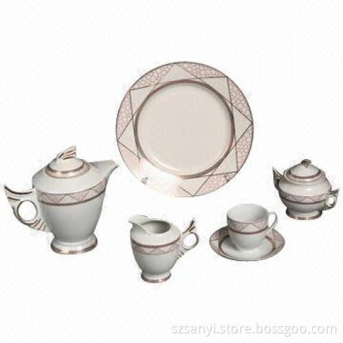 Porcelain Coffee Set, Various Shapes and Designs are Available